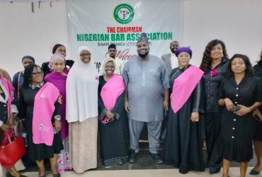 NBA Women Forum Chairperson Huwaila Muhammad Ibrahim Visits NBA Bwari Branch, Presents National Executive Officers