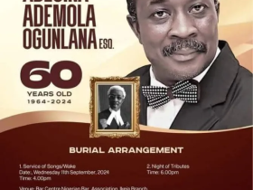 Tribute to Adesina Ademola Ogunlana Esq