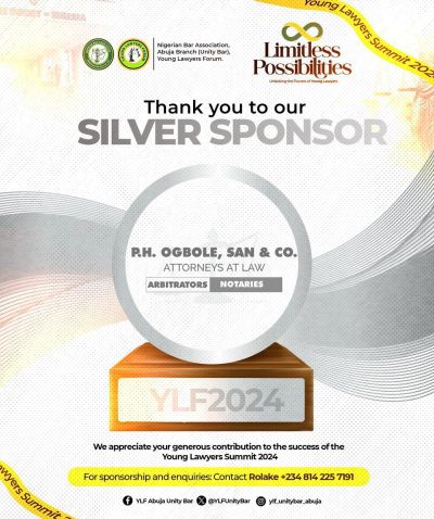 Acknowledging Our Valued Silver Sponsor: Paul Harris Ogbole, SAN & Co