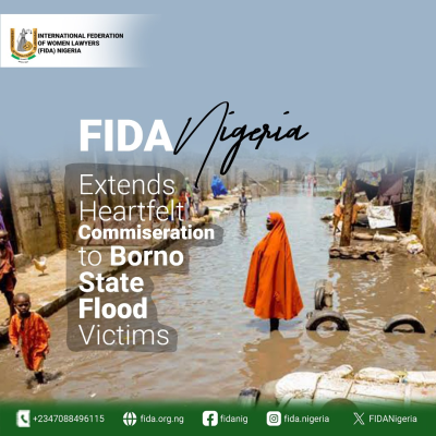 FIDA Nigeria Extends Heartfelt Commiseration to Borno State Flood Victims