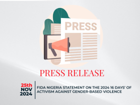 FIDA Nigeria Calls for Action During 2024 16 Days’ of Activism Against Gender-Based Violence