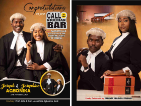 Ogwu Josephine Agbonika and Ejima Joseph Agbonika Called to the Nigerian Bar