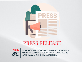 FIDA Nigeria Congratulates the Newly Appointed Minister of Women Affairs