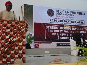 Paul Harris Ogbole, SAN, Advocates for Igbo Unity and State Creation at Otu Oka Iwu Law Week