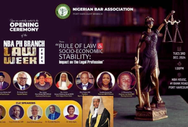 NBA Port Harcourt Branch Law Week Opens with Renewed Commitment to Justice and Equality