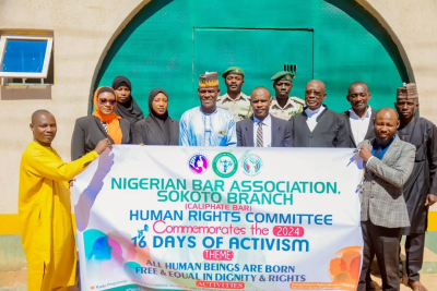 16 DAYS OF ACTIVISM, NBA SOKOTO BRANCH SECURED THE RELEASE OF 7 INMATES