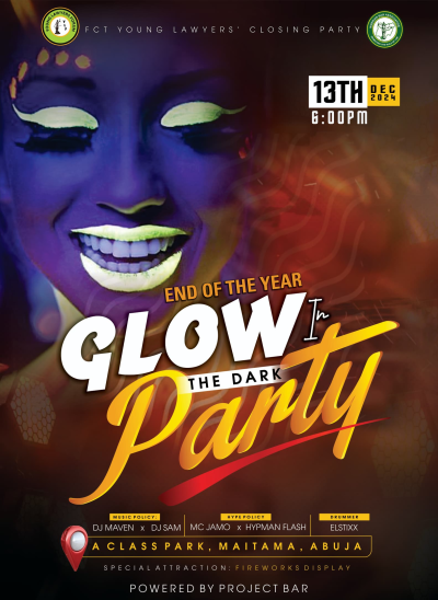 FCT Young Lawyers' End-of-Year Glow-in-the-Dark Party