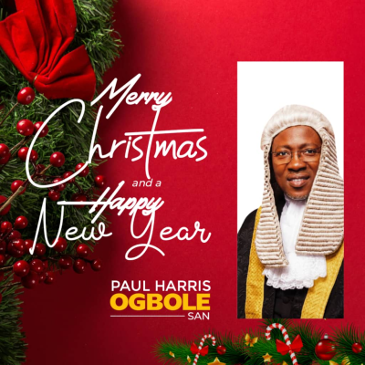 Holiday Greetings from Paul Harris Ogbole SAN