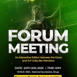 NBA-YLF Abuja: 2025 First Interactive Meeting Holds Today.