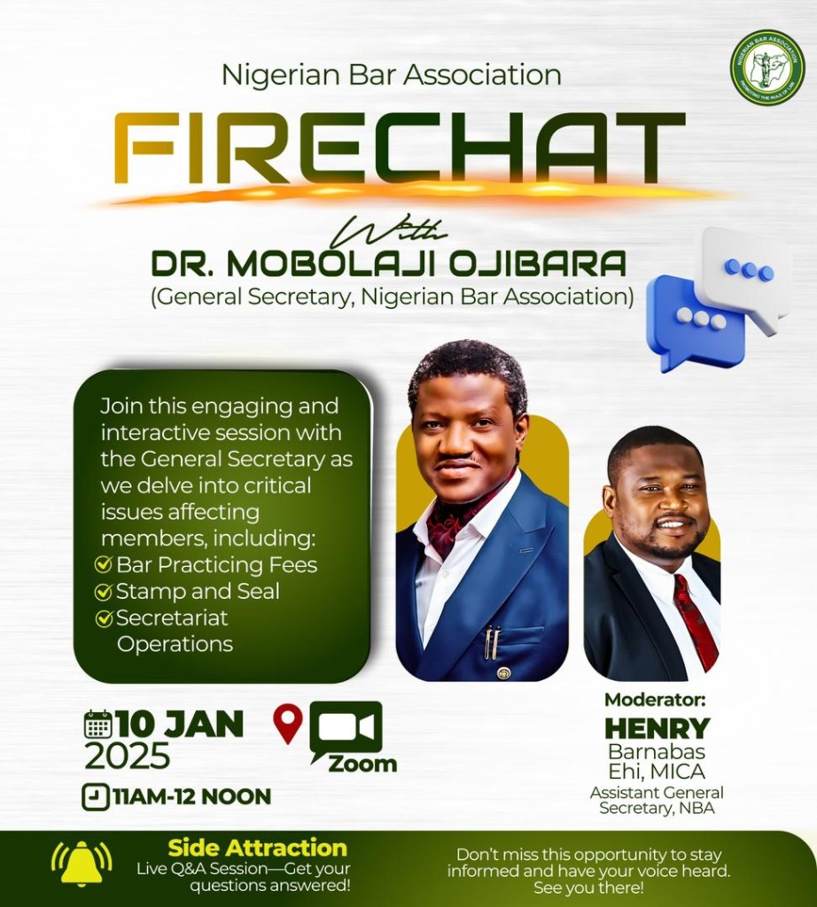 NBA Fire Chat By Dr Mobolaji Ojibara.