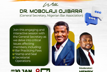 Join NBA Fireside Chat with Dr. Mobolaji Ojibara!