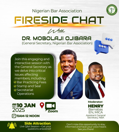 Join NBA Fireside Chat with Dr. Mobolaji Ojibara!