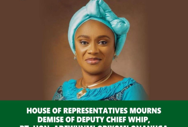 House of Representatives Mourns the Passing of Deputy Chief Whip, Rt. Hon. Adewunmi Oriyomi Onanuga