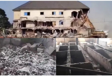 Anambra Hotel Demolished After Discovery of 30 Graves