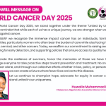 Goodwill Message from the Chairperson of NBAWF on World Cancer Day 2025