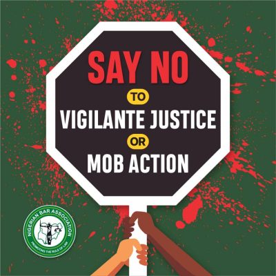 NBA: SAY NO TO VIGILANTE JUSTICE OR MOB ACTION