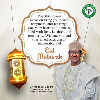 Dr. Mobolaji Ojibara Extends Warm Eid Mubarak Wishes to the Muslim Community