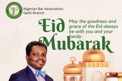 EID-EL-FITR GREETINGS FROM THE CHAIRMAN, NBA GARKI BRANCH