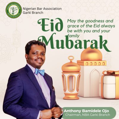 EID-EL-FITR GREETINGS FROM THE CHAIRMAN, NBA GARKI BRANCH