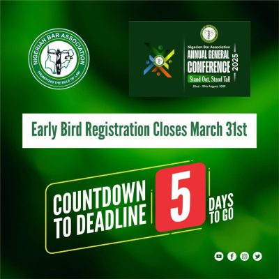 EARLY BIRD COUNTDOWN: ONLY 5 DAYS LEFT!