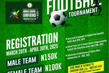 NBA Announces Road Map for 2025 Annual General Conference Football Tournament