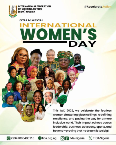 PRESS STATEMENT BY FIDA NIGERIA ON THE COMMEMORATION OF INTERNATIONAL WOMEN’S DAY 2025