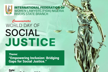 FIDA Nigeria, Rivers State Branch Commemorates World Day of Social Justice 2025