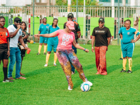 Mrs. Oyinkansola Badejo-Okusanya: Champion of Women’s Football at NBA Lagos Football Premier League Kickoff