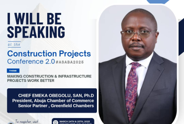 Chief Emeka Obegolu to Speak on Construction and Infrastructure at NBA-SBL National Conference