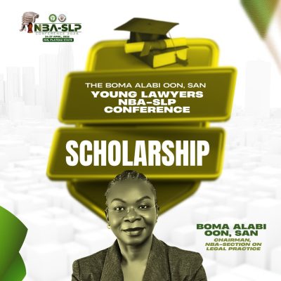 The Boma Alabi OON, SAN Young Lawyers NBA-SLP Conference Scholarship