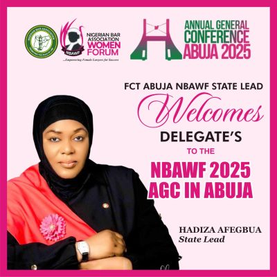 WELCOME MESSAGE FROM NBAWF FCT-ABUJA STATE LEAD