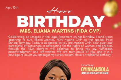 Oyinkansola Badejo-Okesanya, FCIArb, Felicitates Mrs. Eliana Martins on Her 60th Birthday