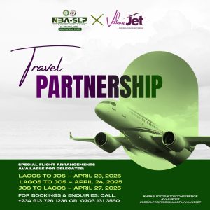 Travel Made Easy: ValueJet Partners with NBA-SLP for Jos 2025 Conference Flights