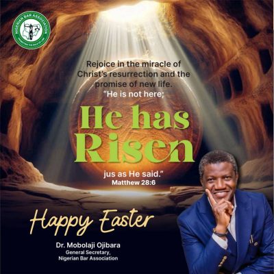 Dr. Mobolaji Ojibara, General Secretary of the NBA, Extends Easter Wish to All Christians
