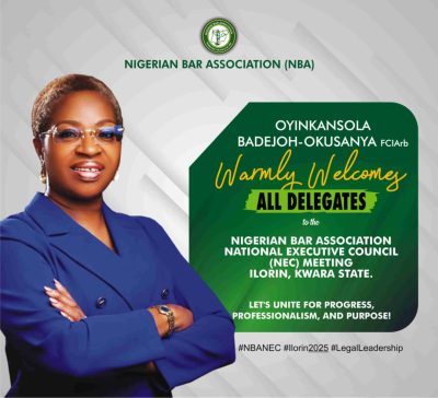 Oyinkansola Badejo-Okusanya Welcomes Delegates to NBA NEC Meeting in Ilorin