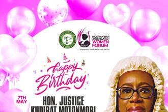 NBAWF: Heartfelt Birthday Wishes to the Hon. Chief Justice of Nigeria, Hon. Justice Kudirat Motonmori Olatokunbo Kekere-Ekun, GCON
