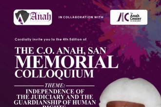 The Anah Law Practice and The Anah Center for Social Justice Invite Public to 4th C.O. Anah, SAN, Memorial Colloquium