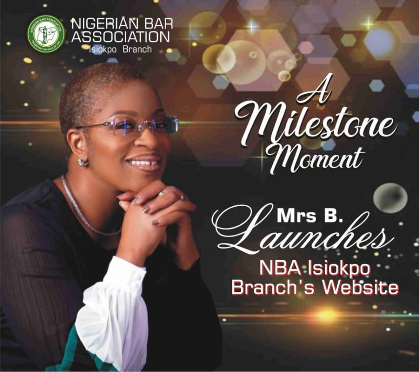 A Milestone Moment: Mrs. B Launches NBA Isiokpo Branch's Official Website: