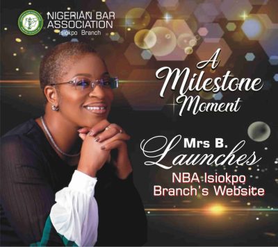 A Milestone Moment: Mrs. B Launches NBA Isiokpo Branch's Official Website: