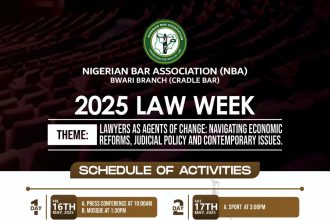 NBA BWARI BRANCH 2025 LAW WEEK: SCHEDULE OF EVENTS
