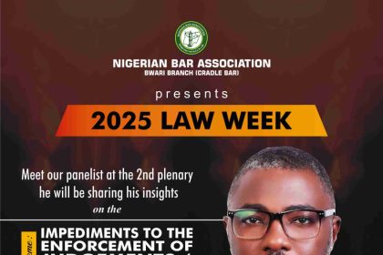 Cradle Bar’s 2025 Law Week: Insightful Engagements with Dr. Agada Elachi (Ph.D)