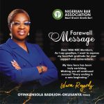 Farewell Message from Oyikansola Badejo-Okusanya