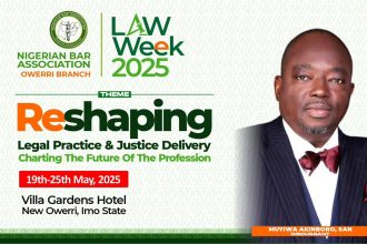Aare Muyiwa Akinboro, SAN Joins Legal Luminaries at 2025 NBA Owerri Law Week as Discussant