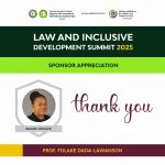 A Grateful Salute to Our Bronze Sponsor – Prof. Folake Dada-Lawanson