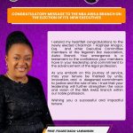 Prof. Foluke Dada-Lawanson Congratulates Newly Elected Executives of NBA Awka Branch