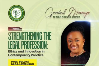 Prof. Foluke Dada-Lawanson Hails NBA Kaduna Branch on Forward-Looking Legal Dialogue