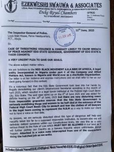 NBM of Africa Raises Alarm Over Alleged Threats to Legal Team by Edo State Government