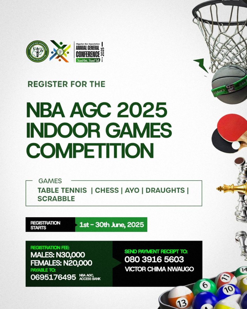 REGISTER NOW FOR THE NBA AGC 2025 INDOOR GAMES COMPETITION!