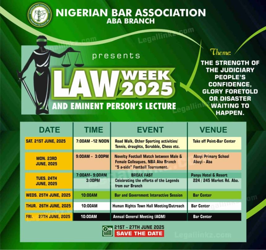 NBA Aba Branch Law Week 2025: A Call to Reawaken the Judiciary