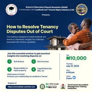 Training on tenancy disputes